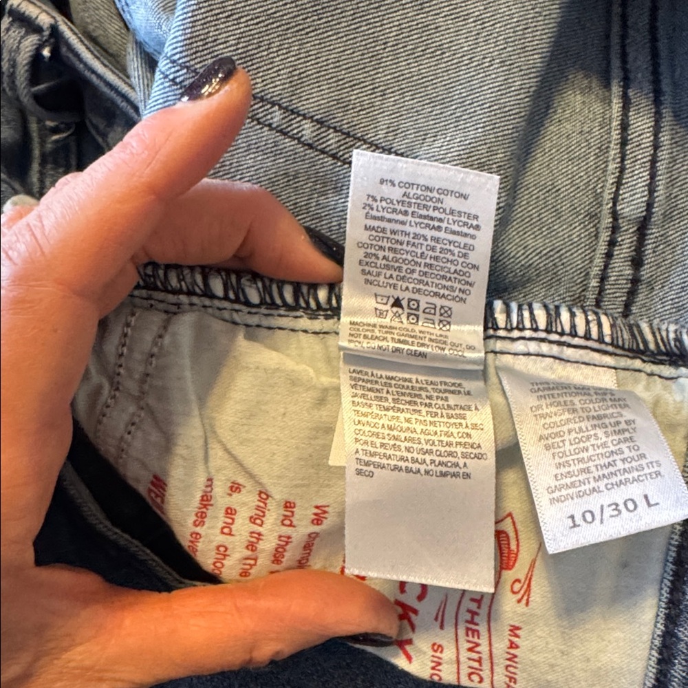 Lucky Brand Women's Lizzie Low-rise Skinny Jeans in Blue size 10 /30 L - Picture 15 of 15